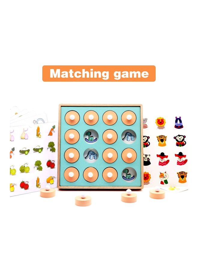 لعبة بازل المطابقة الخشبية لتقوية الذاكرة 20.5x8x20.5سم - Image 4